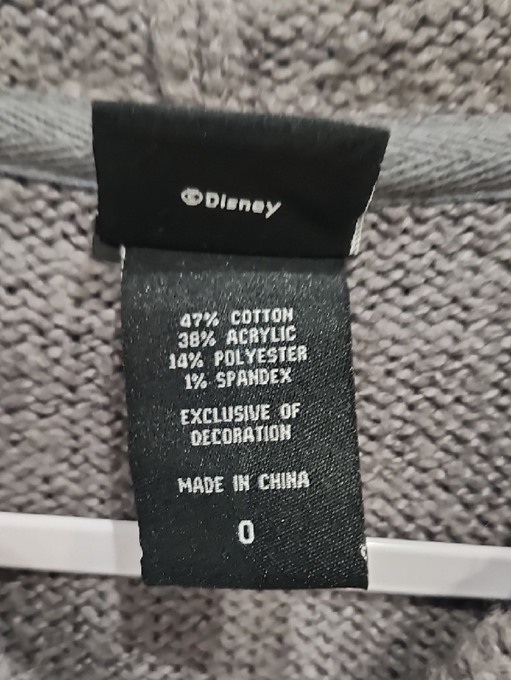 Disney x Torrid 0 Angry Mickey Gray Chunky Knit Hoodie Sweater Girlhoodcor Cozy - Picture 9 of 9